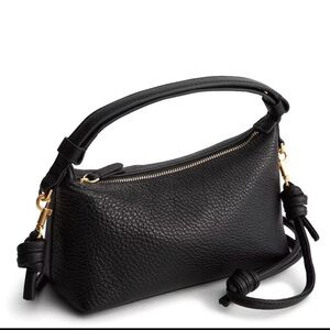 NWT Vera Bradley Leather Roxbury Crescent Crossbody Handbag Moonless Night